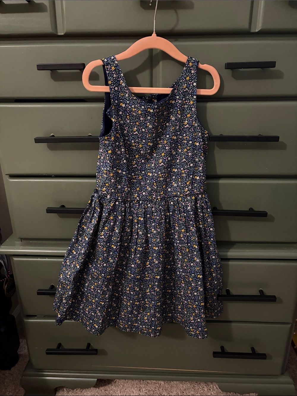 Polo by Ralph Lauren Navy Floral Sleeveless Dress